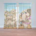Sablio Záclony Sloni: 2ks 150x250cm – Hledejceny.cz