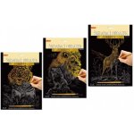 SMT Creatoys Škrabací obrázek zlatý Tygr – Zboží Dáma