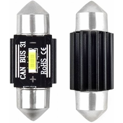 CANBUS 1860 1SMD UltraBright Festoon LED žárovky C5W C10W C3W 31mm Bílá 12V 24V AMIO-02441 – Hledejceny.cz