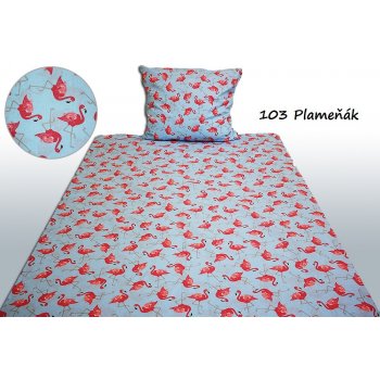 FIT povlečení 103 Plameňák 140x200 70x80 od 599 Kč - Heureka.cz