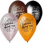 Smart Balloons Balonek nafukovací 11'' průměr 30 cm Šťasný Nový rok