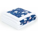 Mamo Tato dečka Velvet Labutě tm. modré bílá – Zboží Mobilmania