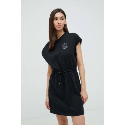 Karl Lagerfeld Bavlněné plážové šaty černá 230W2231 – Zboží Mobilmania