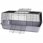 JK ANIMALS klec králík Black šedá 120 x 59 x 52 cm – Zboží Dáma