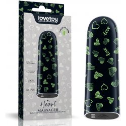 LoveToy Rechargeable Glow in the dark Heart Massager