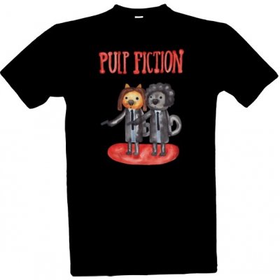 Tričko s potiskem Pulp Fiction pánské Černá