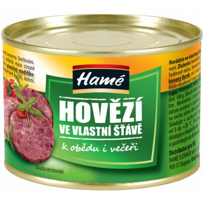 Hamé Hovězí ve vlastní šťávě - 180 g – Hledejceny.cz