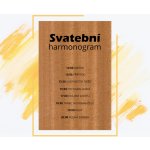 Editovatelný dřevěný harmonogram - Legibilis - 100 x 150 mm (do obálky C6), Mahagon – Hledejceny.cz