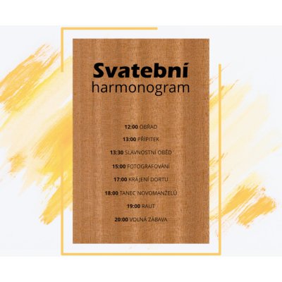 Editovatelný dřevěný harmonogram - Legibilis - 100 x 150 mm (do obálky C6), Mahagon – Zbozi.Blesk.cz