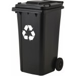 Ekspan Plastová nádoba na odpad 240 l s kolečky Černá – Sleviste.cz