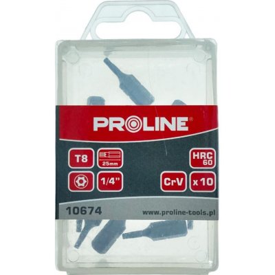 PROLINE Bit TORX T8 / Rozměr 1|4 / Délka 25 mm / 10 ks (10674 PR)