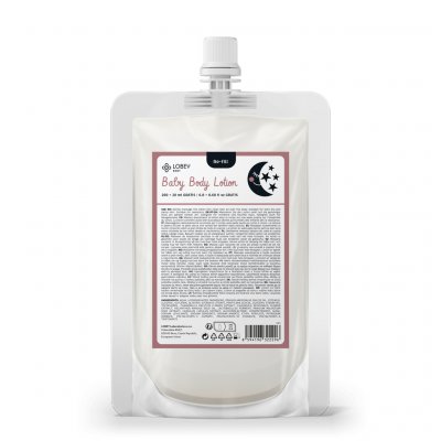 LOBEY Tělové mléko pro miminka 200 ml + 20 ml náhradní náplň – Zboží Dáma