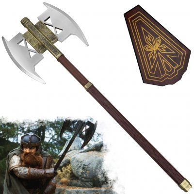 CHZ Celokovová sekera AXE OF GIMLI Pán Prstenů – Zboží Mobilmania