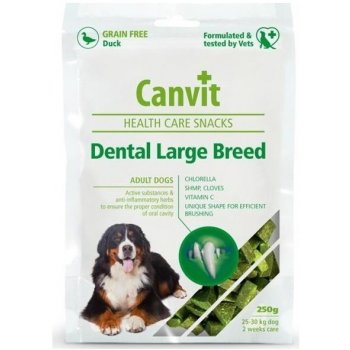 Canvit Snacks Dental Large Breed-Duck 250 g