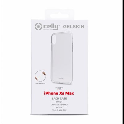 Pouzdro CELLY Gelskin iPhone XS Max čiré – Zboží Mobilmania