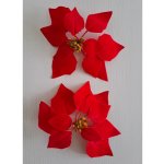 EverGreen Vánoční dekorace umělá větvička poinsetie červená 32 cm, 1 ks – Hledejceny.cz