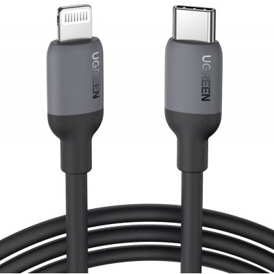 Ugreen 20304 USB-C to Lightning Silicone, 1m, černý – Zboží Mobilmania