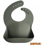 Mushie Silikonový bryndák Silver Sage – Zboží Mobilmania