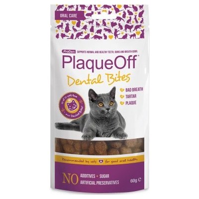 PlaqueOff DENTAL BITES CAT 60 G – Zboží Mobilmania