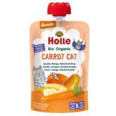Holle Bio pyré Carrot Cat Mrkev mango banán a hruška 100 g – Zboží Mobilmania