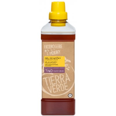 Tierra Verde Gel do myčky z mýdlových ořechů s BIO pomerančovou silicí 1 l – Zboží Dáma