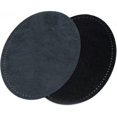 Nažehlovací záplaty semišové s perforací - (24) modrá temná – Zboží Dáma