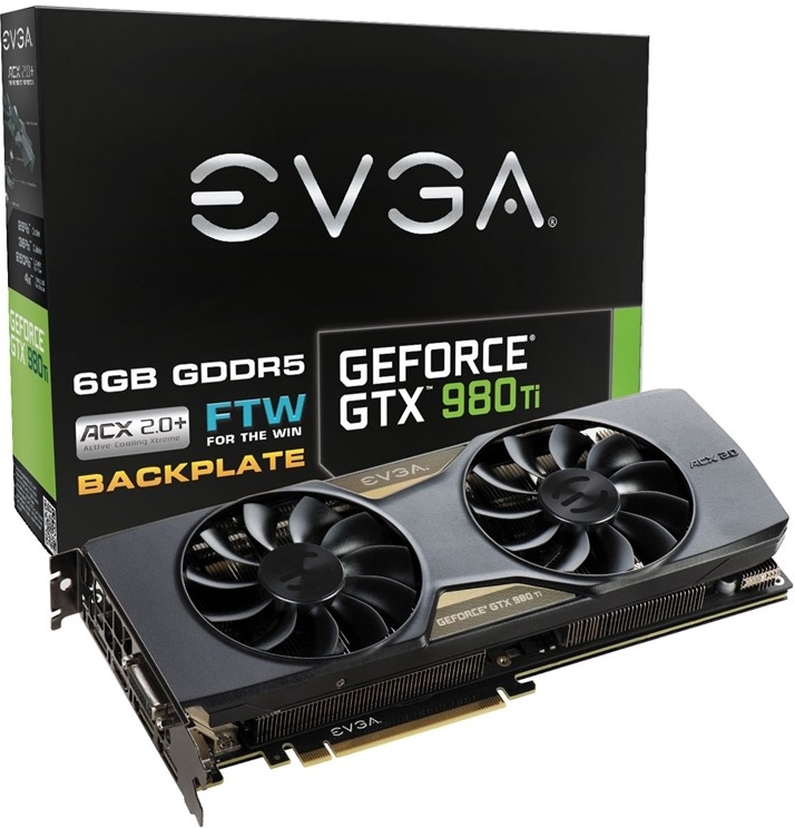 EVGA GeForce GTX 980 Ti FTW ACX 2.0+ 6GB DDR5 06G-P4-4996-KR