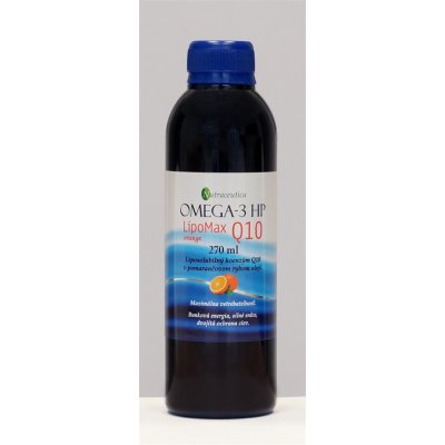 Nutraceutica Rybí olej Omega-3 HP s koenzymem Q10 orange 270 ml