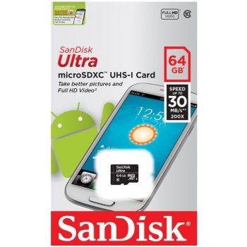 SanDisk microSDXC 64 GB UHS-I U1 SDSQUNB-064G-GN3MN