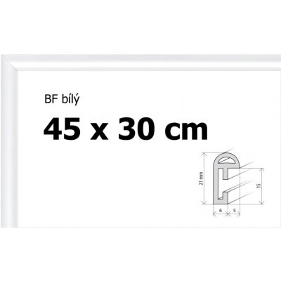 BFHM Plastový rám 45x30cm bílý – Zboží Mobilmania