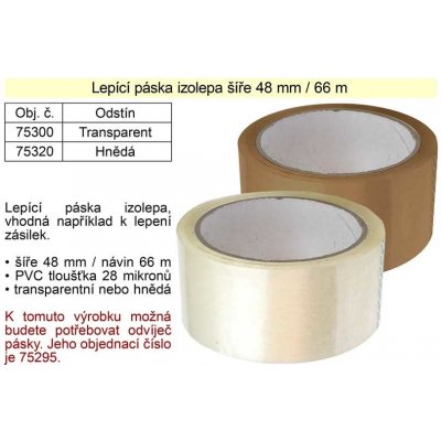 Novatape PP lepicí páska šíře 48 mm x 66 m – Zboží Mobilmania