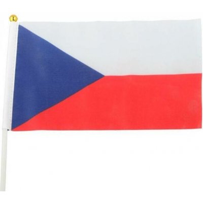 CZECHMANIA Vlajka České republiky na plastové tyčce malá – Sleviste.cz
