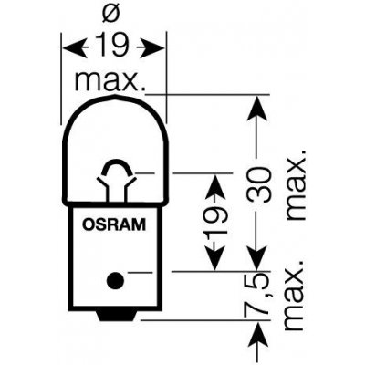 Osram Standard R10W BA15s 12V 10W 10 ks