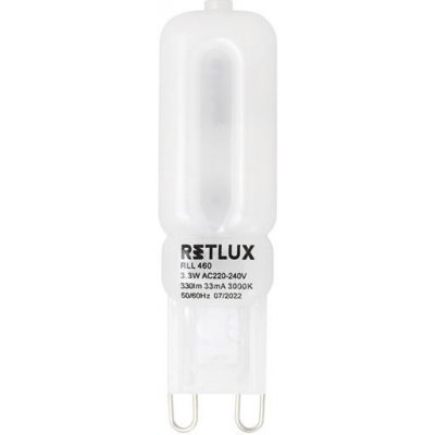 RETLUX žárovka LED G9 3,3W bílá teplá RLL 460 – Zboží Živě
