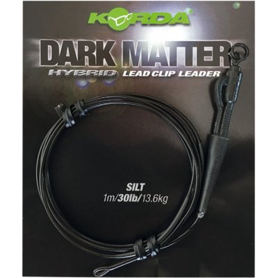 Korda Koncová Montáž Dark Matter Leader vel.8 Ring Swivel 40 lb 50 cm Weed – Zboží Dáma