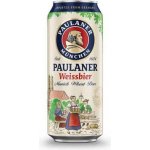 Paulaner Hefe-Weissbier Naturtrub 5,5% 0,5 l (plech) – Zboží Mobilmania