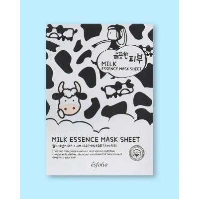 Esfolio Pure Skin Milk Essence Mask Sheet Textilní maska s mléčnými bílkovinami 25 ml – Zboží Mobilmania