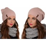 Fashionweek elegantní dámská teplá čepice beanie ZIZI-V1 světle růžová – Hledejceny.cz