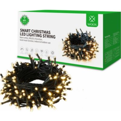 WOOX WOOX R95151 SMART STAND LED LED vánočních stromových lamp 200 ks 20 m WiFi BT IP44 – Hledejceny.cz