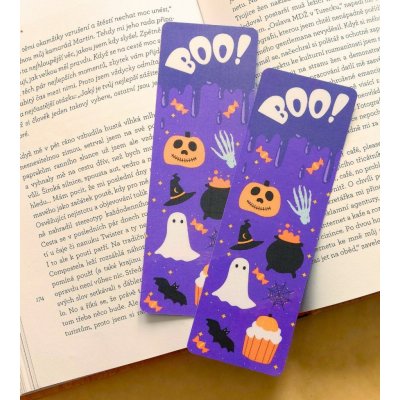 HALLOWEENSKÉ ZÁLOŽKY - RŮZNÉ VARIANTY KTERÁ ZÁLOŽKA TO BUDE?: BOO! – Hledejceny.cz