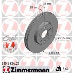 610.3724.20 ZIMMERMANN Brzdový kotouč