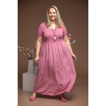 Italy fashion Dlouhé šaty ROSA Tmavě zelená – Zboží Dáma