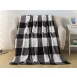 Xpose Mikroplyšová deka káro šedá 140x200 – Sleviste.cz