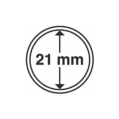 Leuchtturm kruhové kapsle na mince Vnitřní průměr 21 mm 10 Ks – Zboží Mobilmania