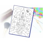 Radost v písku Šablona na pískování raketa do vesmíru A5 148 x 210 mm – Zboží Dáma Radost v písku Šablona na pískování raketa do vesmíru A5 148 x 210 mm – Zboží Dáma