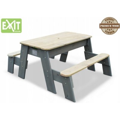 Exit Toys Pískoviště s krytem vodní stůl Exit Aksent 2 lavice – Sleviste.cz
