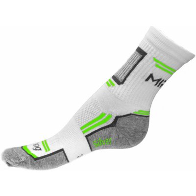 Racing Sportovní ponožky bílo-světlě zelené