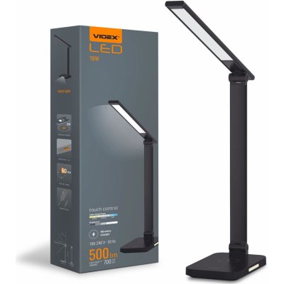 světlo kancelářská LED 18W 700lm 6500K Studená bílá černá Stmívatelná Videx – Hledejceny.cz