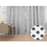Biante Bavlněný závěs Sandra SA-286 Šedé puntíky na bílém 150x210 cm – Zboží Mobilmania