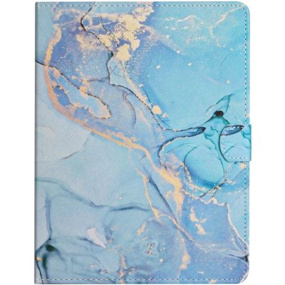 Protemio Univerzální Flip pouzdro Pro tablet s úhlopříčkou 7" 46587 Marble BLUE – Zboží Mobilmania